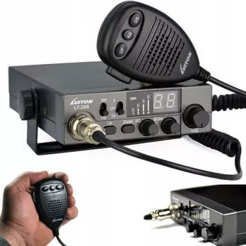 Luiton LT-298 ASQ AM/FM CB radio cigarešu aizdedzinātāja spraudnis, melns