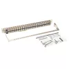Tripp N254-048-SH-6A 48 porti 1 HE statīva montāžas ekranēts Cat6a STP caurvada sadales panelis - RJ45 Ethernet - TAA - 10 Gigabit Ethernet - RJ-45 - Cat6a - Sudrabs - Balts - Rackeinb