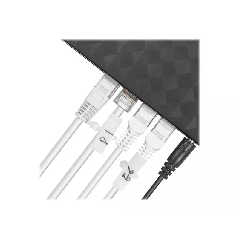 Kabeļu saites ar marķēšanas laukumu (šķērsvirzienā) - garums 100 mm - platums 2.5 mm
