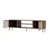 TV skapis Cama ALMERA 180.5×42×52.5 cm valrieksta/krējkrāsas – skaidu plātnes virsma, valrieksta rāmis