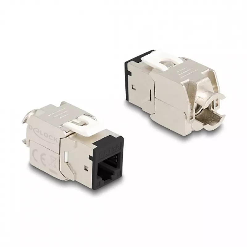 DeLOCK 88118 keystone modulis Plakans Melns RJ-45 10 gab.