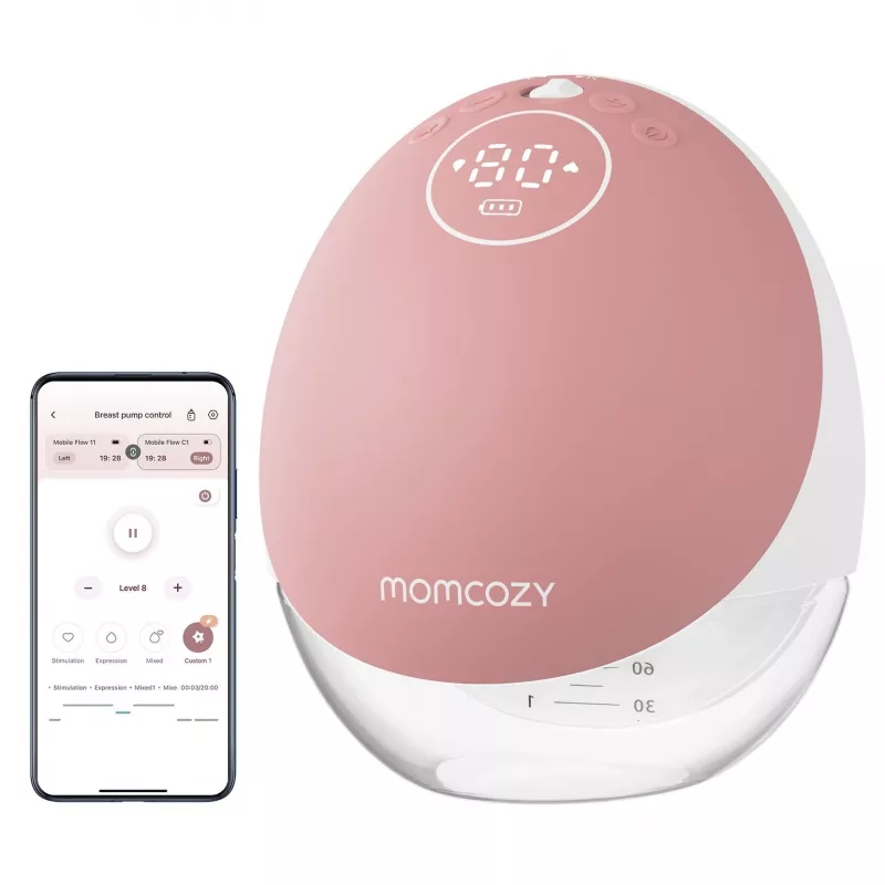 Krūts sūknis Momcozy M9 viens sarkans 150ml