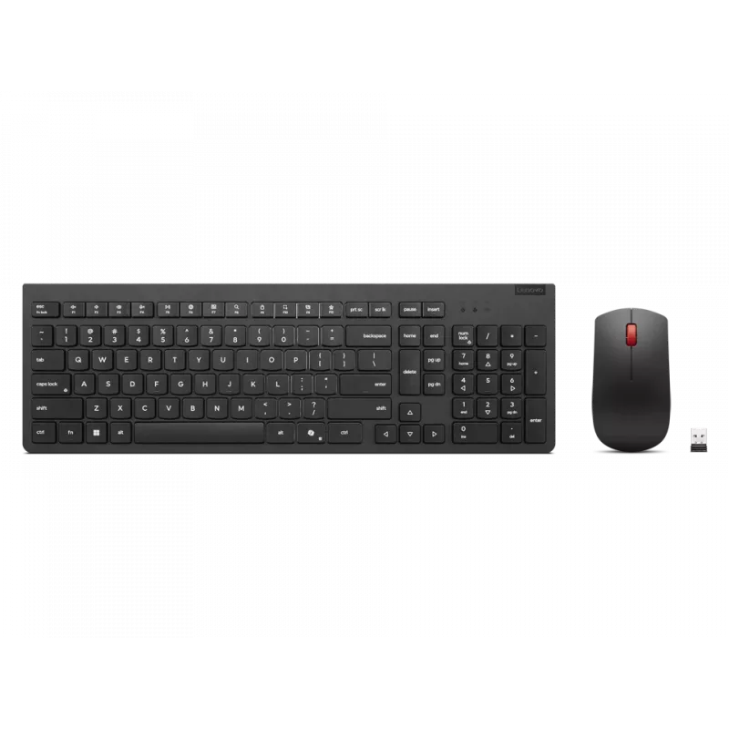 Lenovo bezvadu tastatūra un pele melnā krāsā