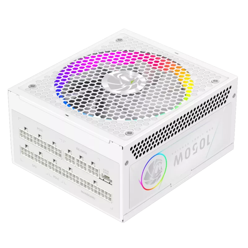 Gamemax Barošanas bloks, 80 PLUS, Gold | RGB 1050G WH | 1050 W