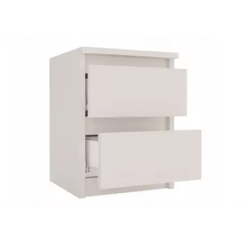 Naktsgaldiņš top e shop MALWA M2 KASZMIR — 2 atvilktnes, skaidu plātne, kašmira, 300×300×400 mm