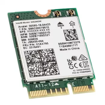 Intel divjoslu bezvadu tīkla adapteris Wireless-AC 9462, WLAN + Bluetooth 5.1 - M.2/A-E-key, CNVi