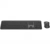 Logitech Signature plāns Combo MK950 - tastatūras un peles komplekts - 100% - pilna izmēra - bezvadu - Bluetooth 5.1 LE - AZERTY - franču - grafīta (920-012485)