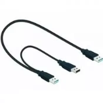 USB kabelis DeLOCK 82908 USB 3.2 Gen 1 0,6 m 2x USB A vīrišķais melns