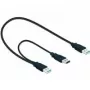 USB kabelis DeLOCK 82908 USB 3.2 Gen 1 0,6 m 2x USB A vīrišķais melns