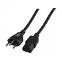 EFB-Elektronik strāvas vads Šveices tips 12 - C13 180°, melns, 2,0 m, 3 x 0,75 mm² Ražotājs: EFB Elektronik (EK537.2V3)