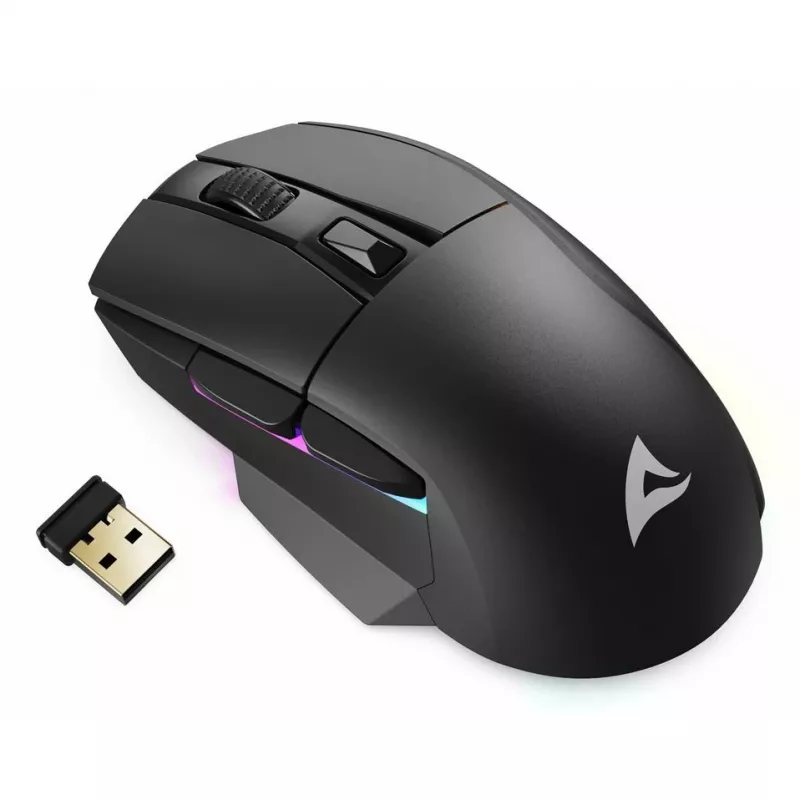Skiller SGM50W melna optiskā RGB spēļu pele