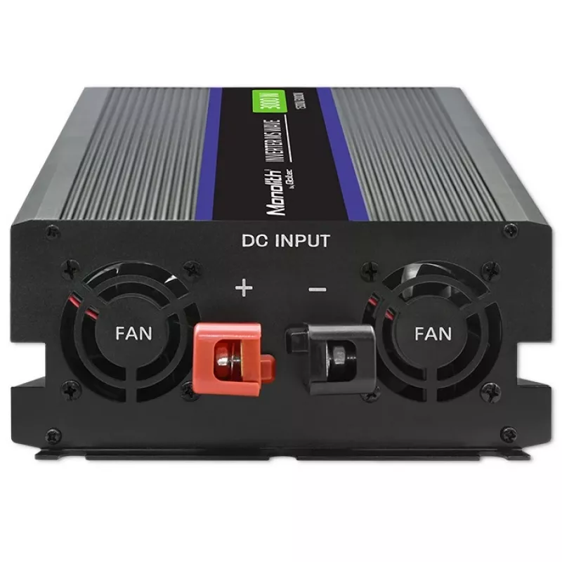 Jaudas pārveidotājs QOLTEC Monolith 3000 MS Wave, 12V→230V, 1500/3000W, ar USB