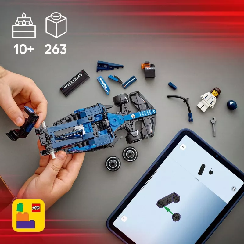LEGO SPEED CHAMPIONS 77249 Williams Racing FW46 F1 sacīkšu auto