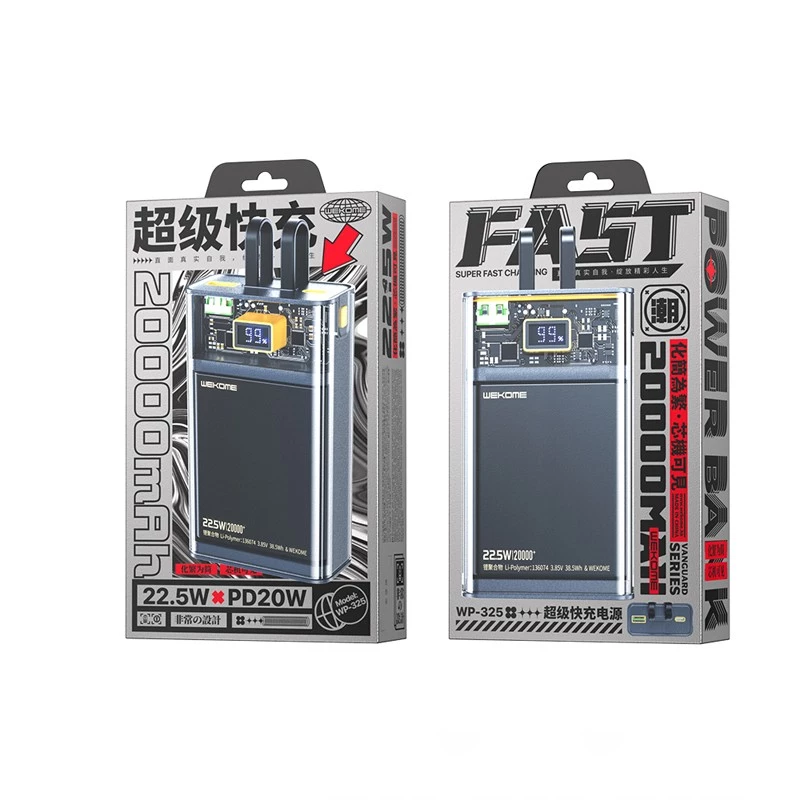 Ārējais akumulators WK-WP-325, 10000mAh jauda