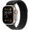 Apple 49mm Melns Trail Loop M/L Natural Titanium Finish