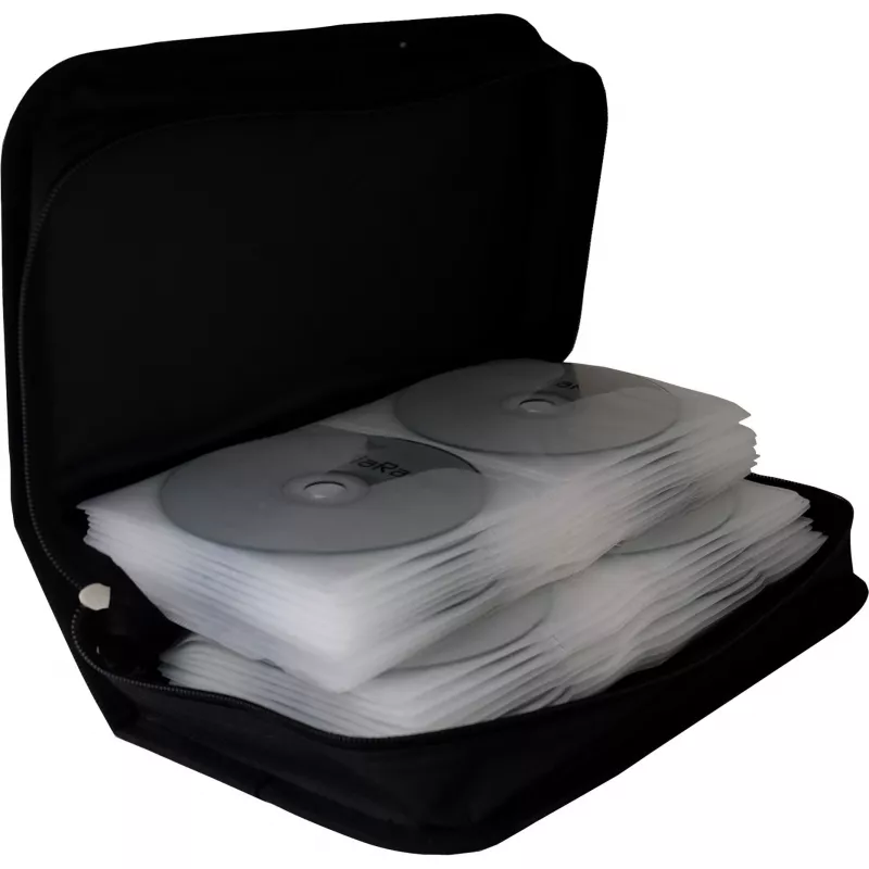 Wallet case MediaRange BOX55 for 96 discs Melns