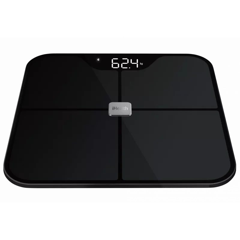 Ķermeņa sastāva svari iHEALTH Nexus Pro HS2SPRO — bezvadu, maks. svars 181 kg, ĶMI mērīšana, melni