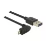 USB kabelis DeLOCK 83849 USB 2.0 0,5 m USB A Micro-USB B melns