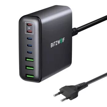 Sienas lādētājs BlitzWolf BW-S26 250W (melns)