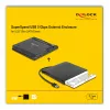Cietā diska korpuss DeLOCK 42636 Melns 5,25 collas Micro SATA 5 Gbit/s