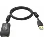 USB kabelis USB 2.0 Vision TC 5MUSBEXT+/BL Melns 5 m