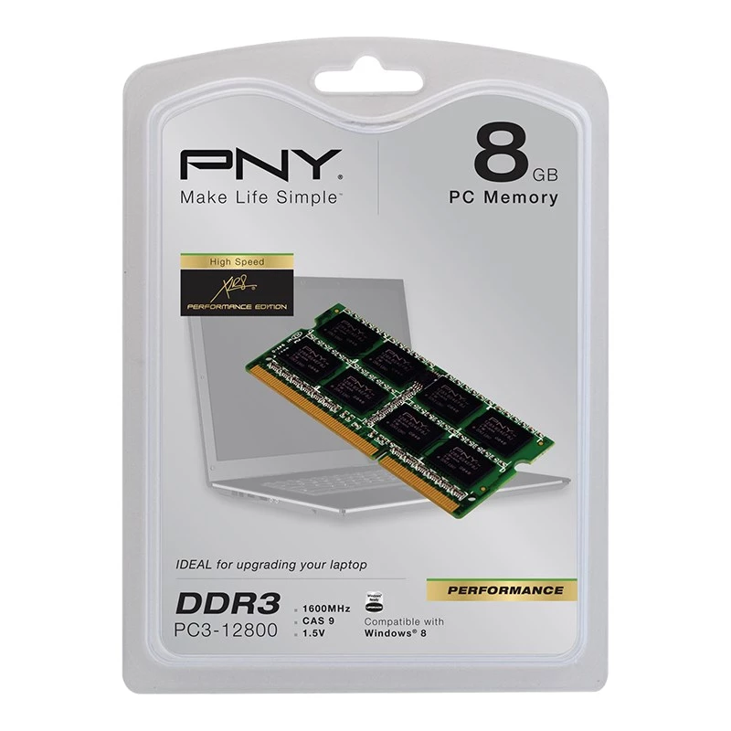 Atmiņas modulis PNY DDR3 8 GB 1600 MHz 1 x 8 GB