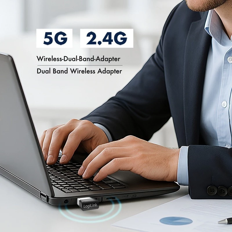 Bezvadu USB WLAN adapteris, 11ac, 650 Mbit