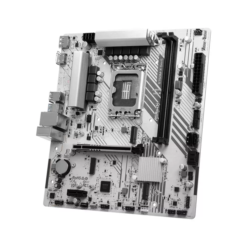 Mātesplate ASROCK B760M-X GEN5 mATX LGA1700, 2× DDR5, DisplayPort un HDMI