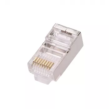 Tīkla kabelis Extralink RJ45 Savienotājs CAT5E FTP RJ45 8P8C Caurspīdīgs