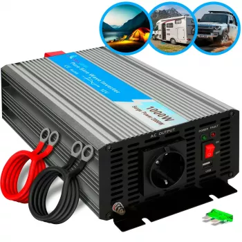 Sprieguma pārveidotājs Extralink OPIP-1000W 12V 230V 1000W tīra sinusa vilnis