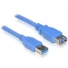 USB 3.0 vīrišķais/sievišķais A/A kabelis DeLOCK 82540 3m Zils