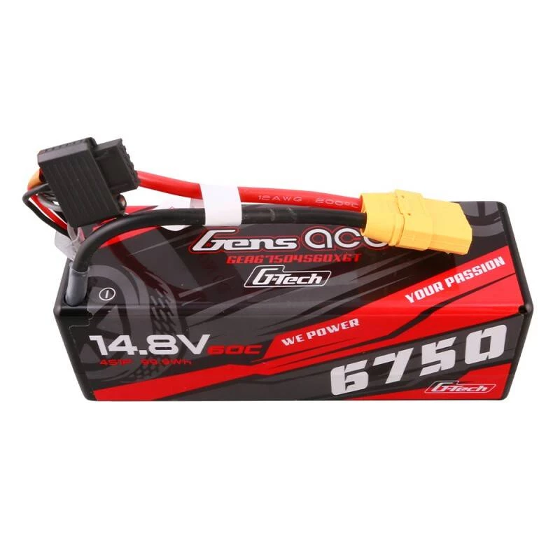 Gens ace G-Tech 6750mAh 14.8V 60C 4S1P 14# XT90 Akumulators