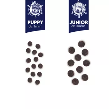 Sausā kucēnu barība BALTICA EXCELLENT Puppy Salmon Hypoallergenic XS/S 1 kg, 30% proteīna, 16% tauku