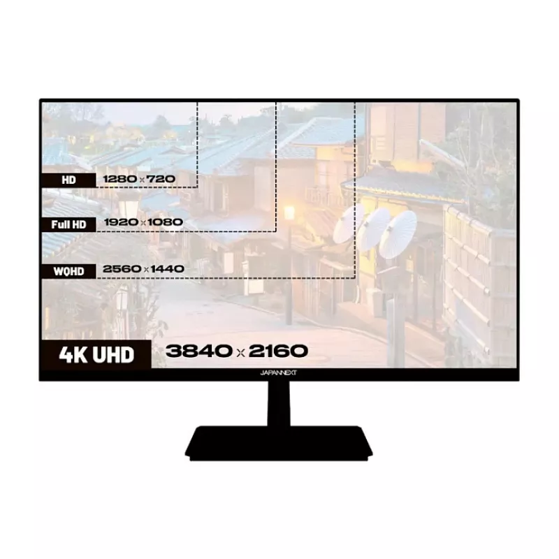 JAPANNEXT 4K UHD monitors 71,1 cm (28 inch) 3840x2160 pikseļi, IPS panelis, 5 ms, 60 Hz, AMD FreeSync, HDMI, DisplayPort (JN-I280UHD60F-P)