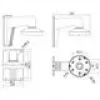 Hikvision Digital Technology DS-1273ZJ-135 drošības kameru piederums — stiprinājums