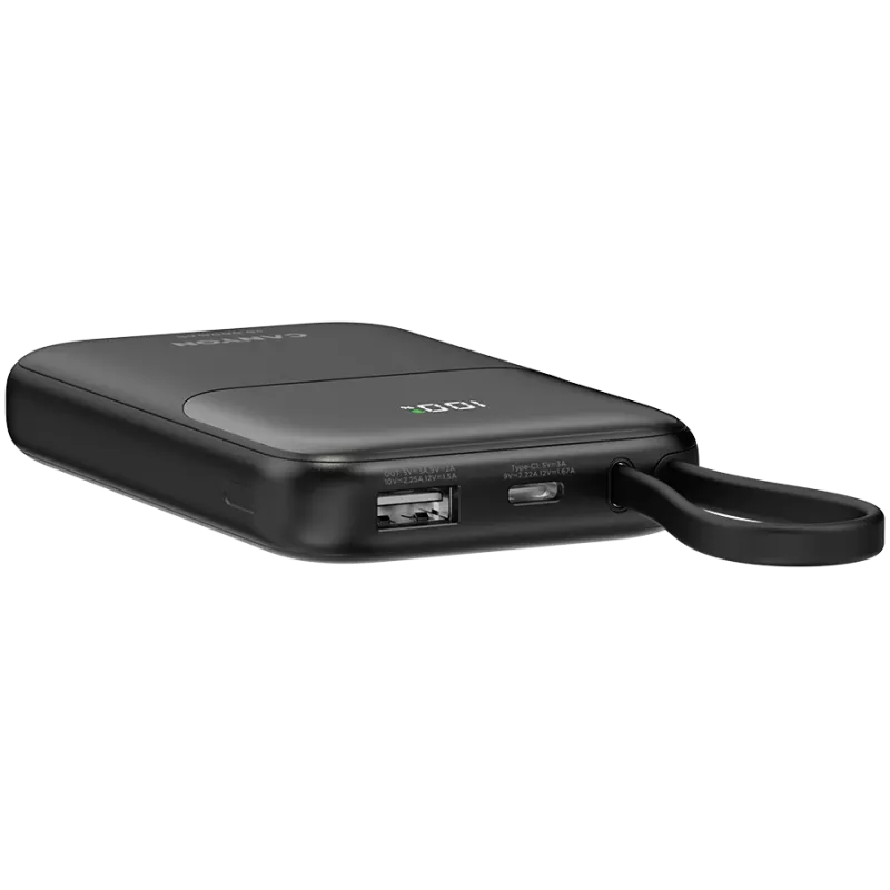 OnPower 101 iebūvēts kabelis 10000 mAh PD22.5W Melns