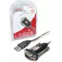 UNITEK Y-105 seriālais kabelis Melns 1.5 m USB Type-A DB-9