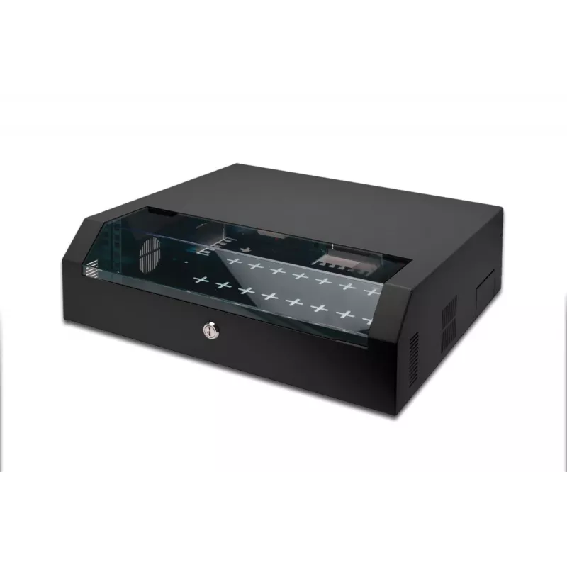 Pie sienas stiprināms statnis Digitus DN-19 04U-PB-B