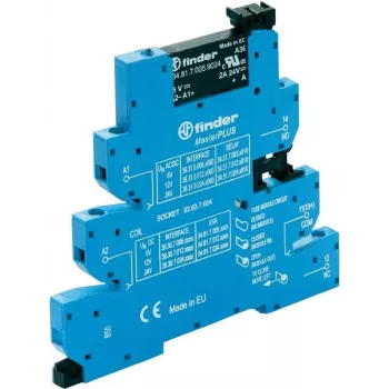 Finder MasterPlus plānais sakabes relejs DIN-sliedei 39.30.0.024.8240 pārslēgšanas spriegums 230 V/AC (39.30.0.024.8240)