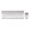 CHERRY DW 8000 tastatūra Pele iekļauta Birojam RF Bezvadu QWERTZ Vācu Sudraba, Balta