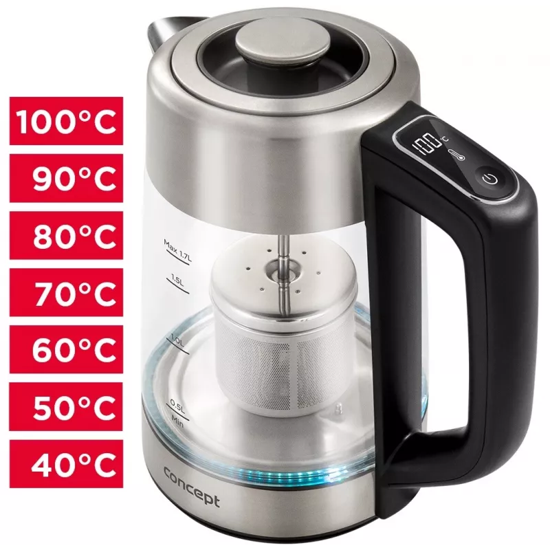 Tējkanna stikla RK4190