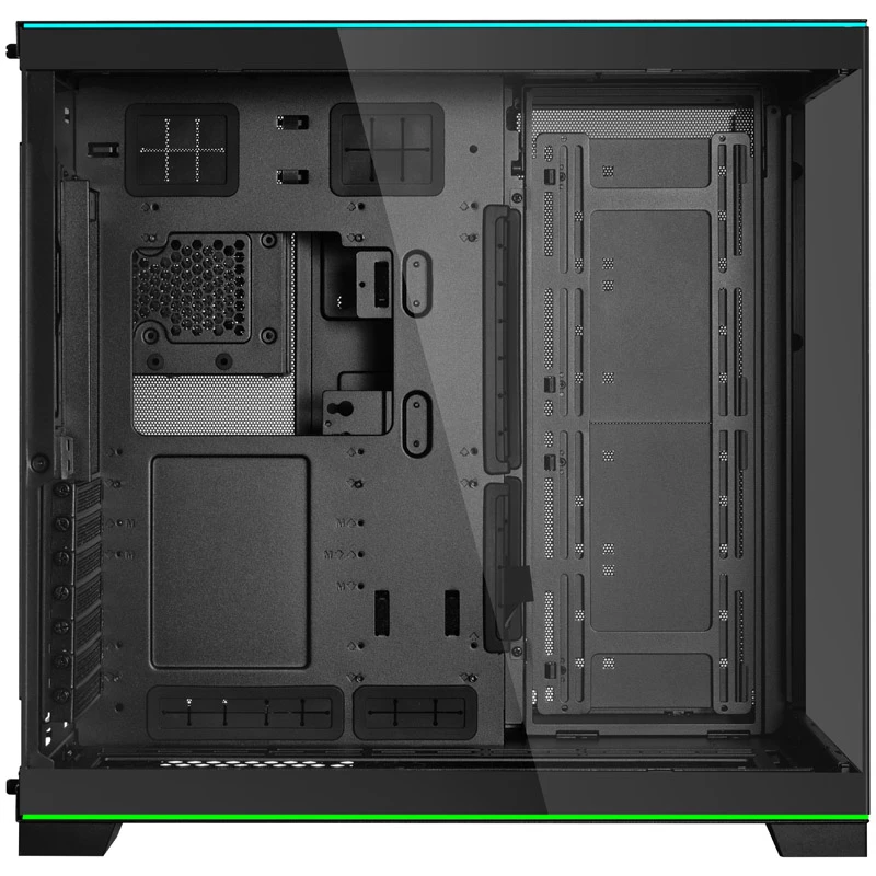 Lian Li O11DERGBX O11D EVO PC korpuss Stikls MIDI Tornis Melns RGB Rūdīts stikls