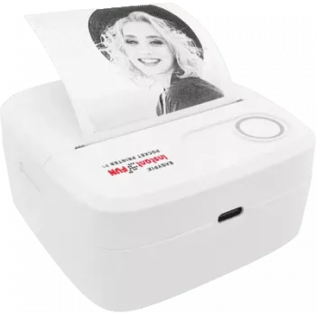 Kabatas printeris EASYPIX InstantFUN P1 — kompakts Bluetooth foto printeris, pārnēsājama tūlītējā drukāšana