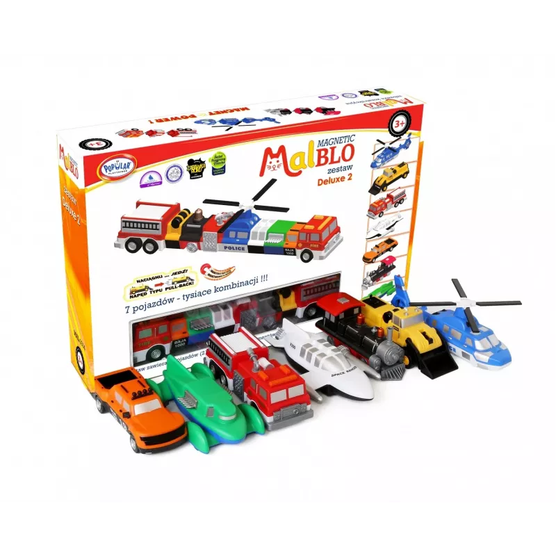 Transportlīdzekļu komplekts Popular Playthings Magnetic Mix or Match
