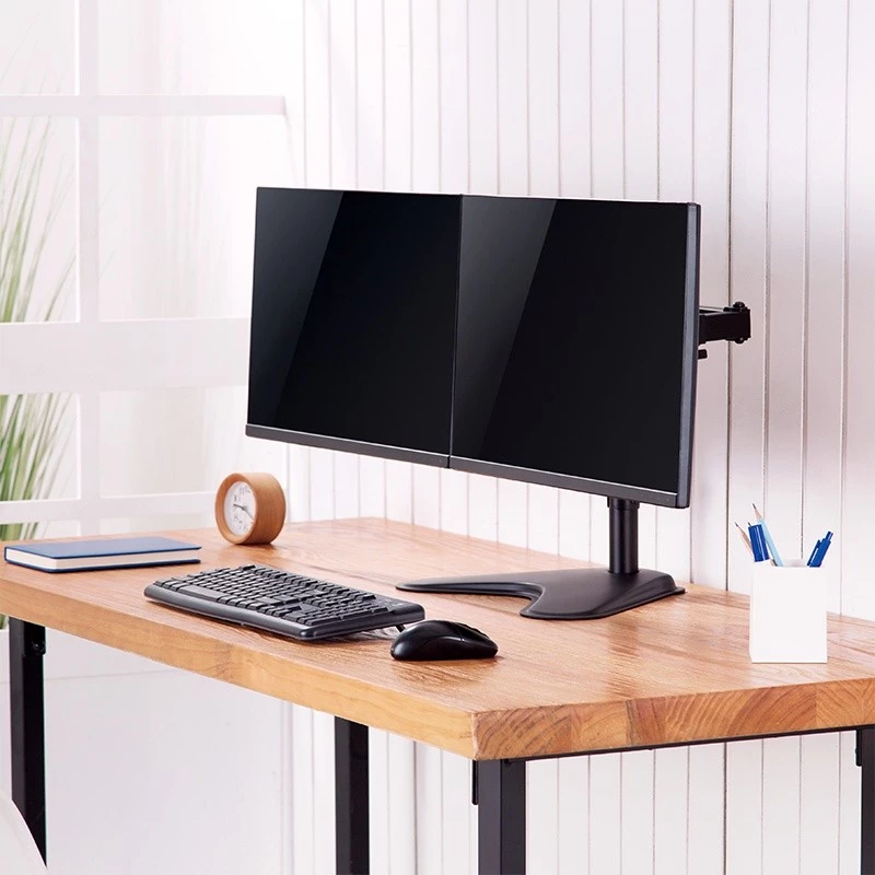 Monitoru statīvs LOGILINK BP0099 2 displejiem, līdz 81,3 cm (32 collas), VESA 75x75–100x100, maks. 8 kg, melns