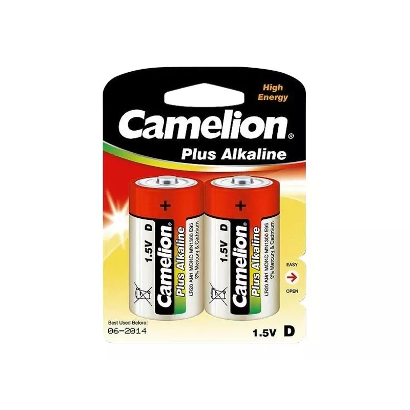 Camelion | D/LR20 | Plus Alkaline | 2 gab.