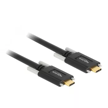 USB kabelis DeLOCK 83720 USB 3.2 Gen 2 1m USB C Melns