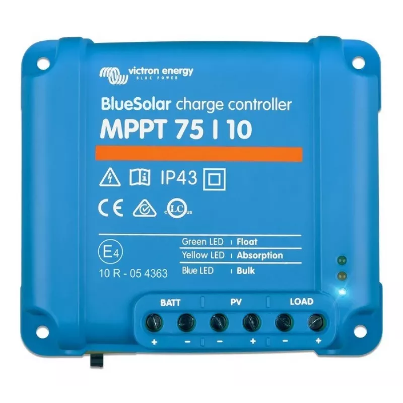 Victron Energy BlueSolar PWM-LCD&USB 12/24V 10A saules uzlādes kontrolieris
