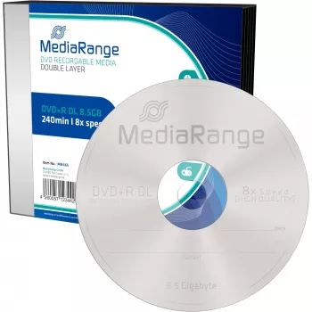 DVD+R DL MediaRange MR465 8.5 GB 5 gab.