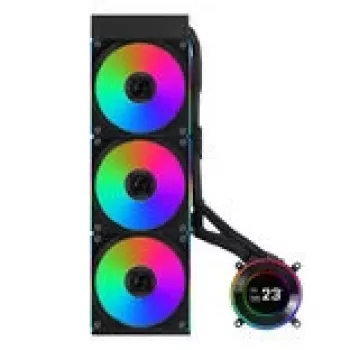 Lian Li GA II Hydroshift II LCD-C 360CL procesora viss vienā šķidruma dzesētājs 12 cm Melns 1 gab.